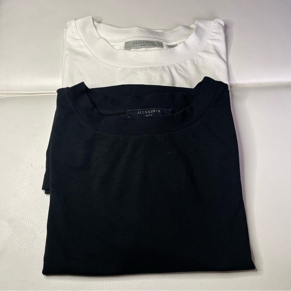 All Saints Womens Pack of Two Imo Boy Cotton T Shirt Size xs/s - Picture 6 of 12